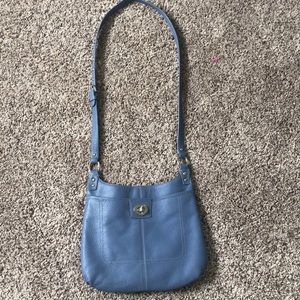 Crossbody leather purse.